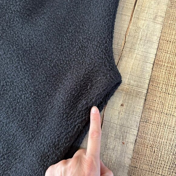 Good American Black Sherpa Fleece Sweatshirt & Joggers Set Size 1 - Picture 8 of 12